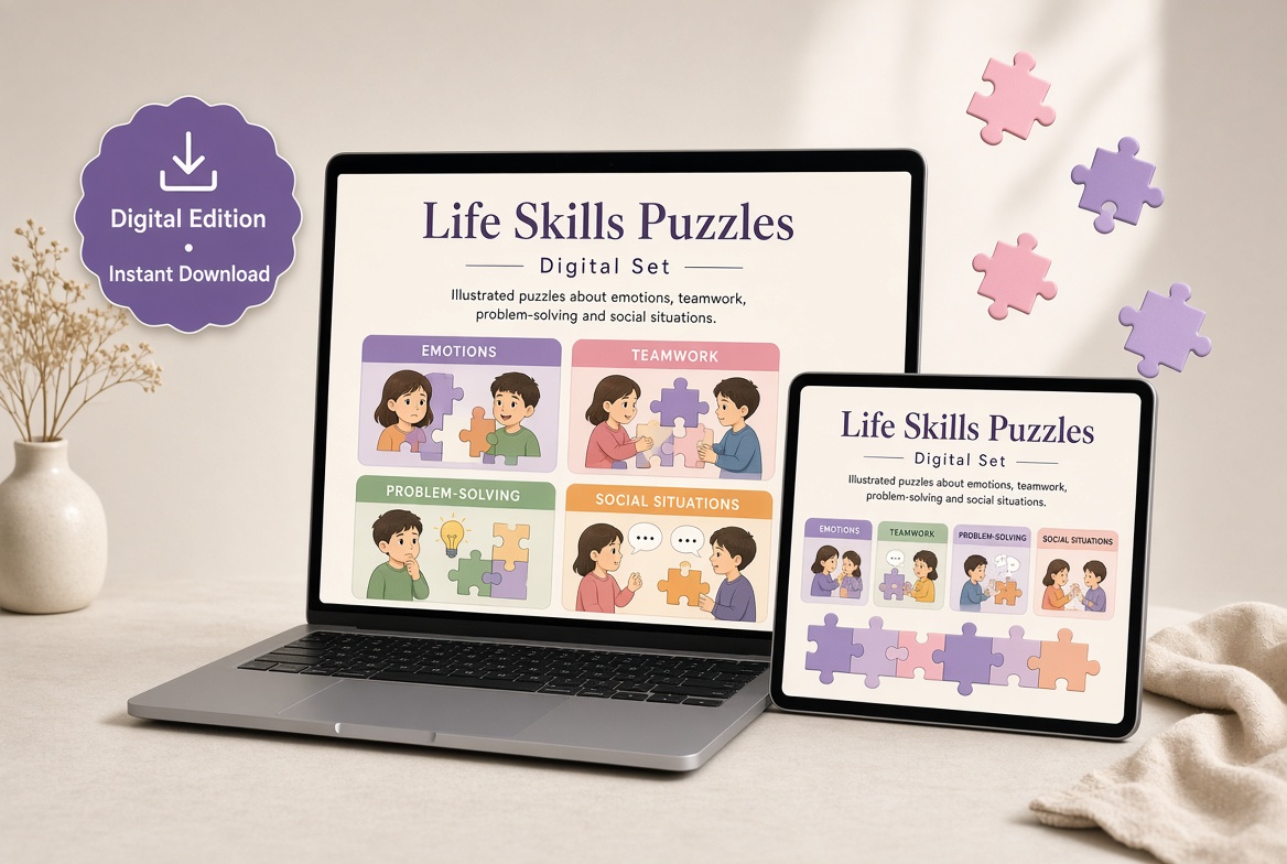 Life Skills Puzzles — Digital Set